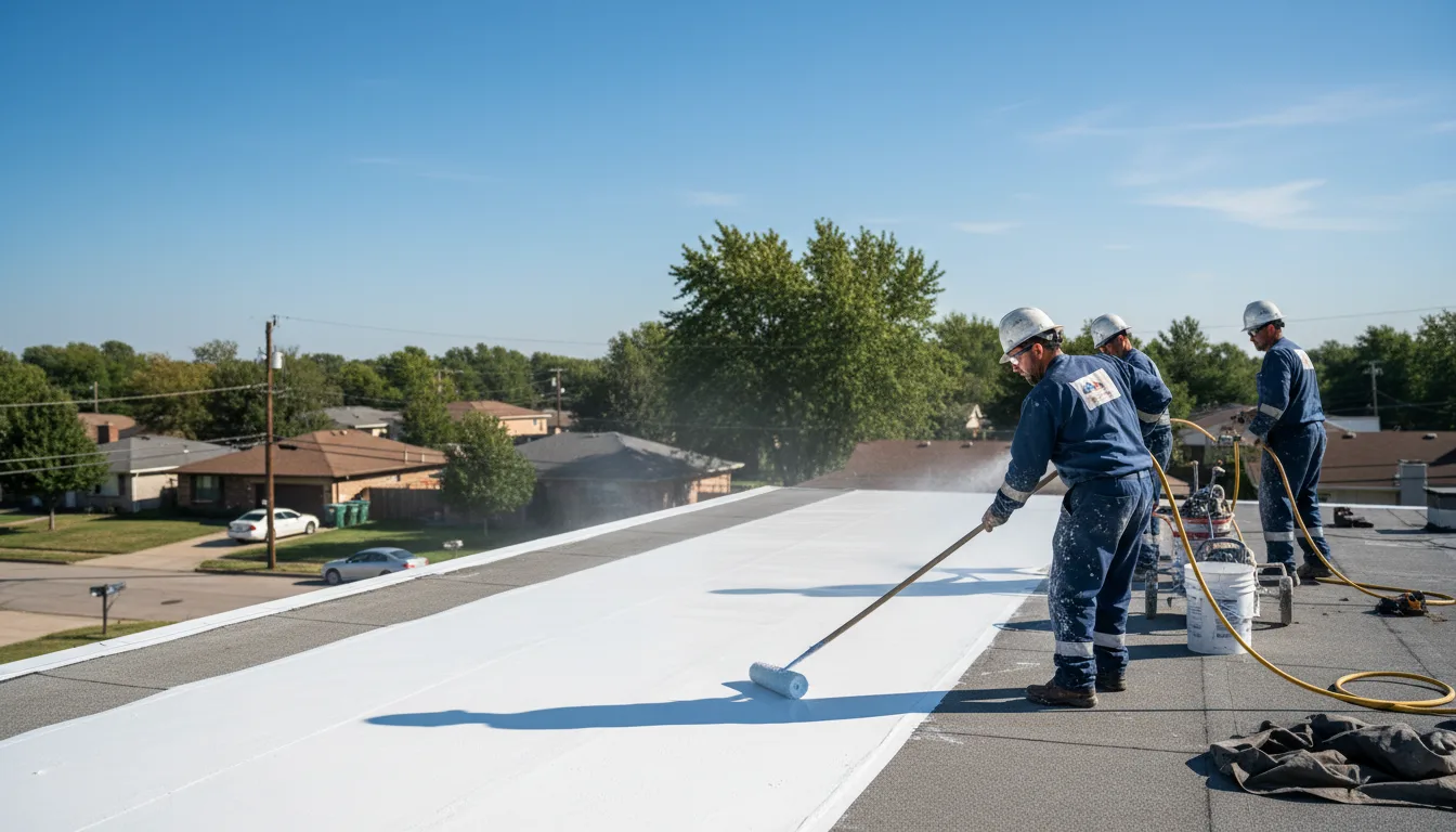 Commercial roof coating in Highland Park, MI near me